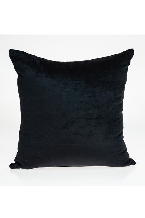 Spano Transitional Solid Pillow - 18" x 18" - Black