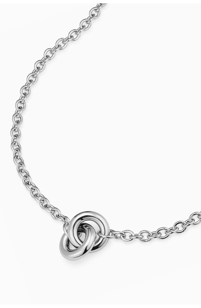 Oradina Sterling Silver Together Pendant Necklace, Alternate, color, Silver