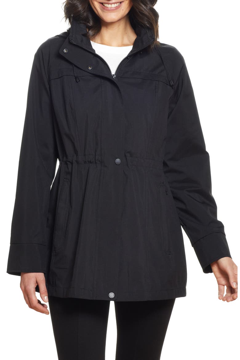 Packable Hooded Jacket, Main, color, BLACK