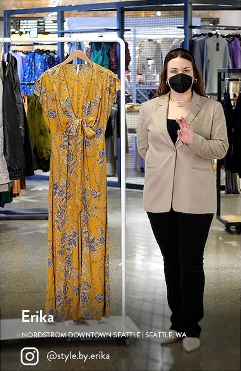 In the Mood for Love Floral Print Jumpsuit, sales video thumbnail