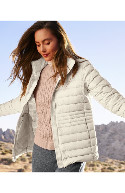 Lands' End Wanderweight Ultralight Packable Down Jacket In White