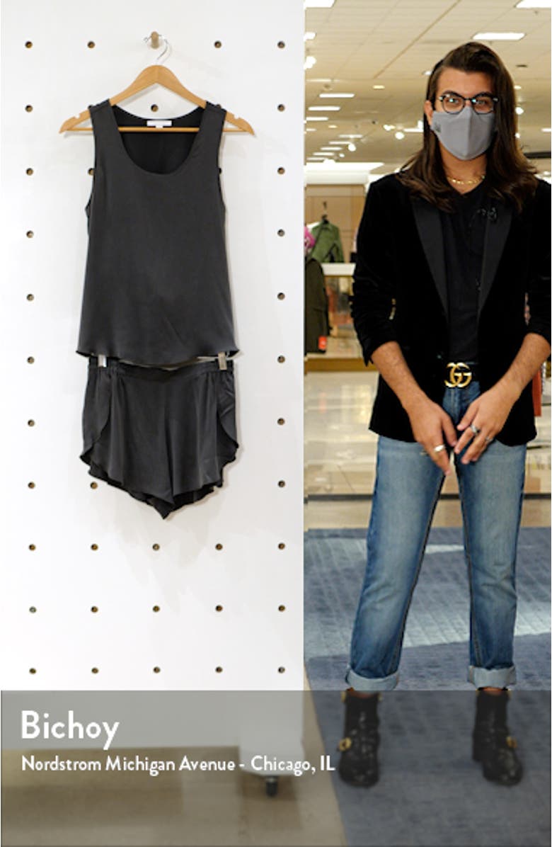 Washable Silk Short Tank Pajamas, sales video thumbnail