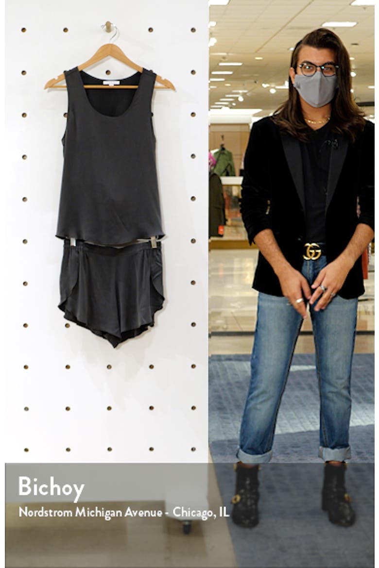 Washable Silk Short Tank Pajamas video