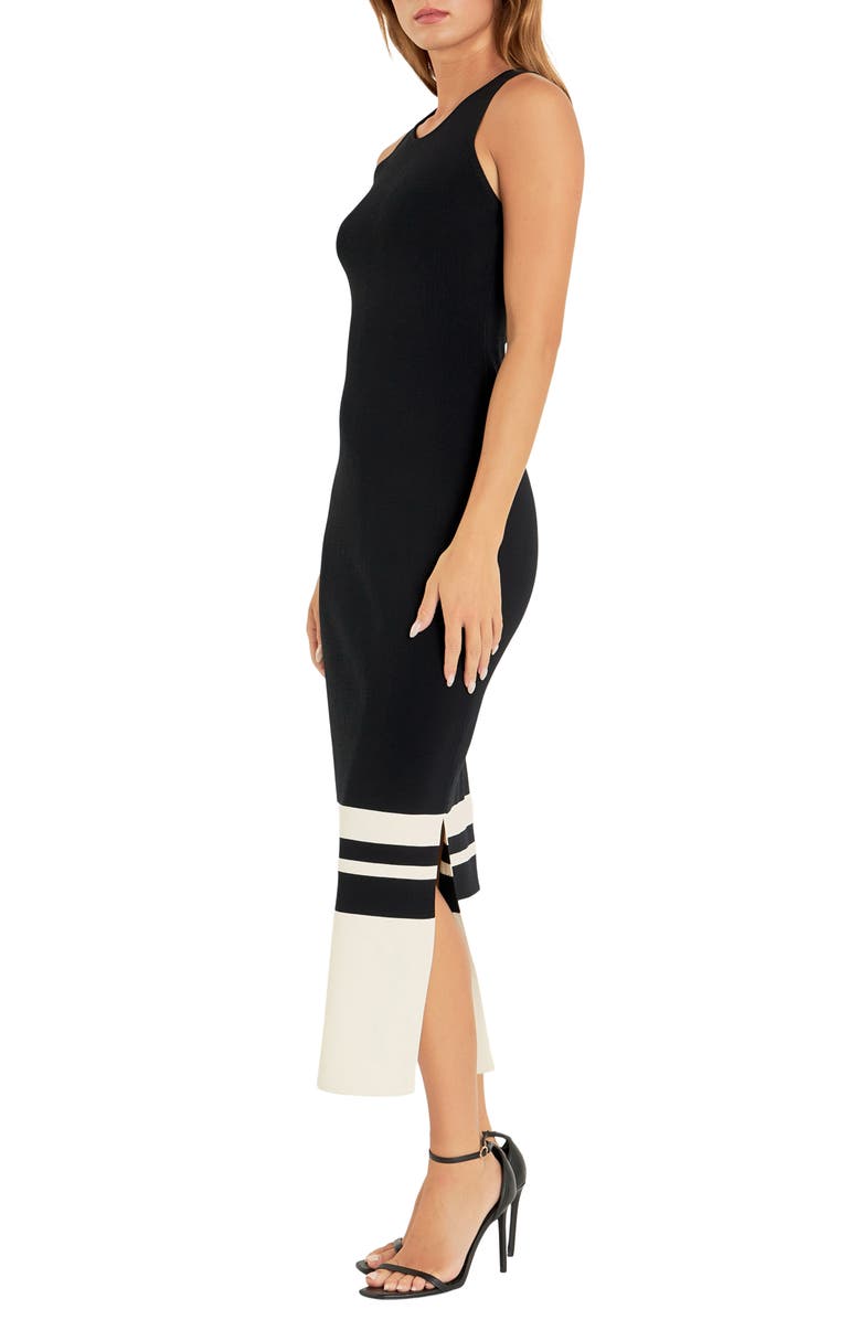 Endless Rose Stripe Colorblock Body-Con Dress, Alternate, color, 