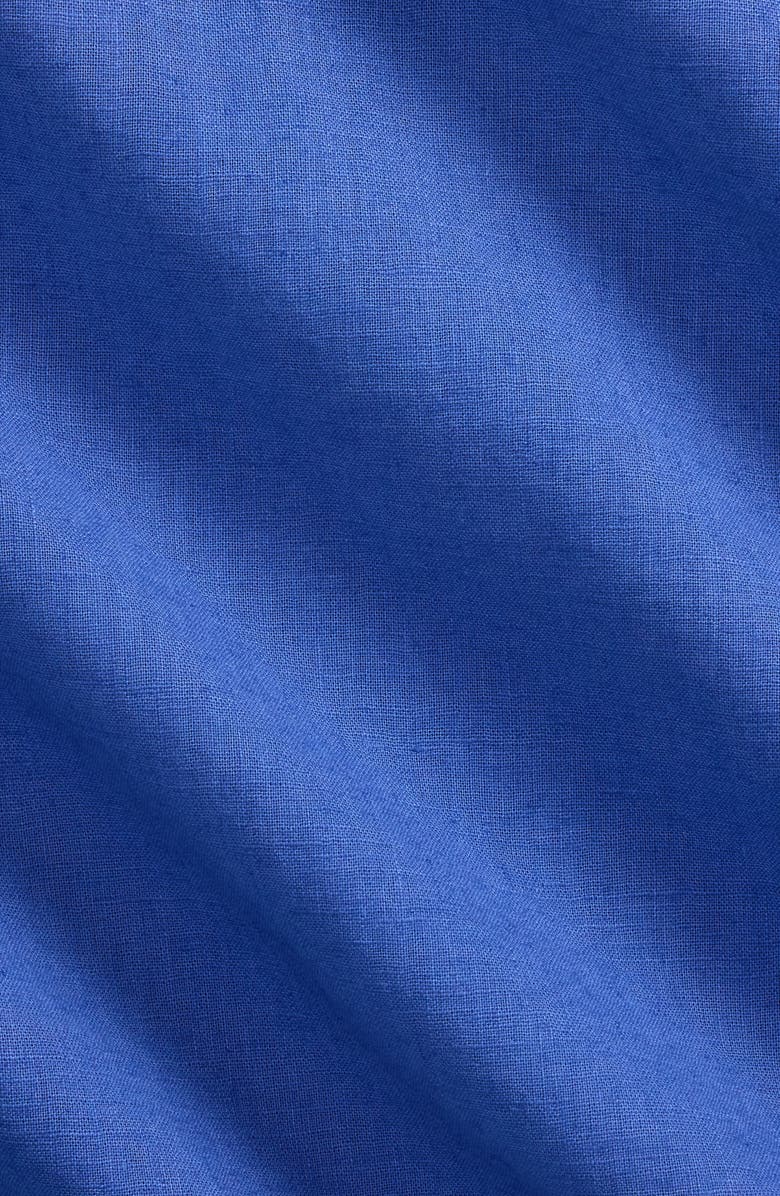 Polo Ralph Lauren Solid Red Linen & Cotton Camp Shirt, Alternate, color, 