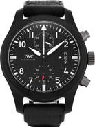 Watchfinder & Co. IWC Preowned 2015 Pilot's IW388007 Webbing Strap Double Chronograph Watch, 46mm