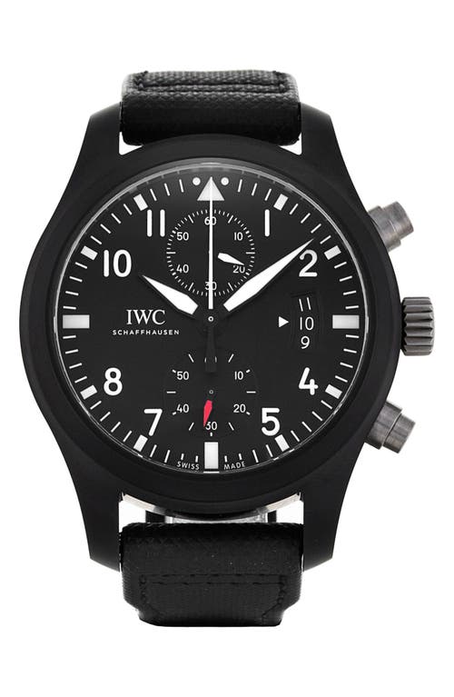Watchfinder & Co. Iwc  2015 Pilot's Webbing Strap Double Chronograph Watch, 46mm