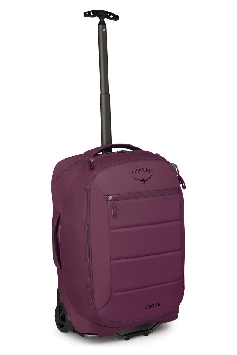 Ozone Two-Wheel 40-Liter Carry-On Suitcase, Alternate, color, MOODY BURGUNDY