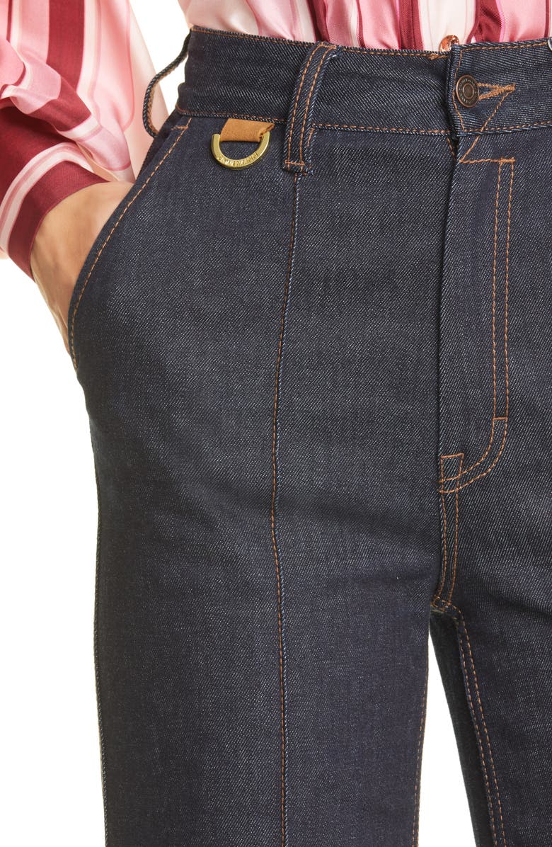 Zimmermann Concert High Waist Super Flare Jeans, Alternate, color,