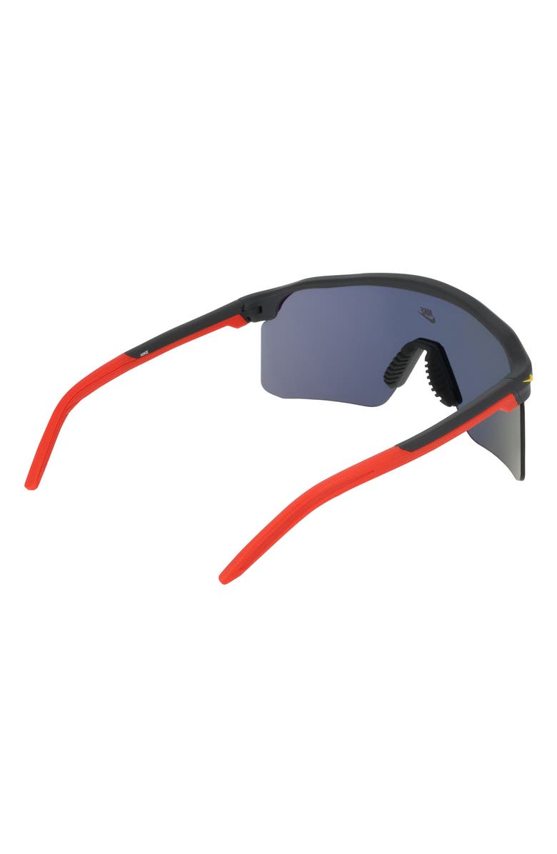 Nike Expedition 61mm Shield Sunglasses, Alternate, color, Matte Dark Smoke Grey / Red