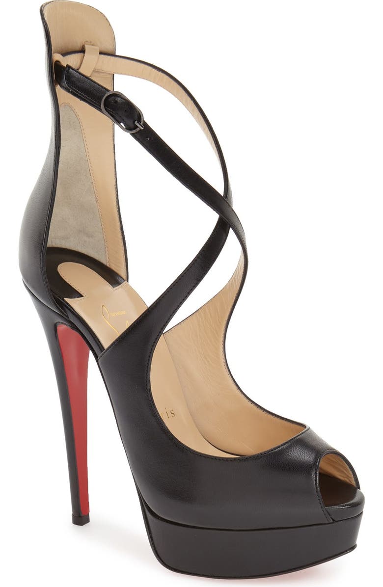 Christian Louboutin 'Marlenalta' Platform Peep Toe Pump, Main, color,
