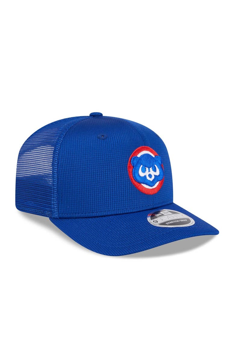 New Era Men's New Era  Royal Chicago Cubs 2025 Batting Practice 9SEVENTY Stretch-Snap Trucker Hat, Alternate, color, 
