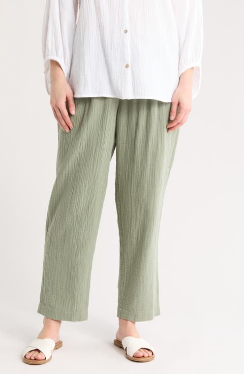Coral Isle Easy Crop Pants