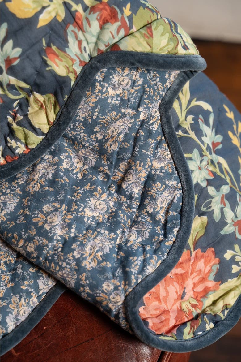 Eternal Rose Throw, Navy, Alternate, color, Navy