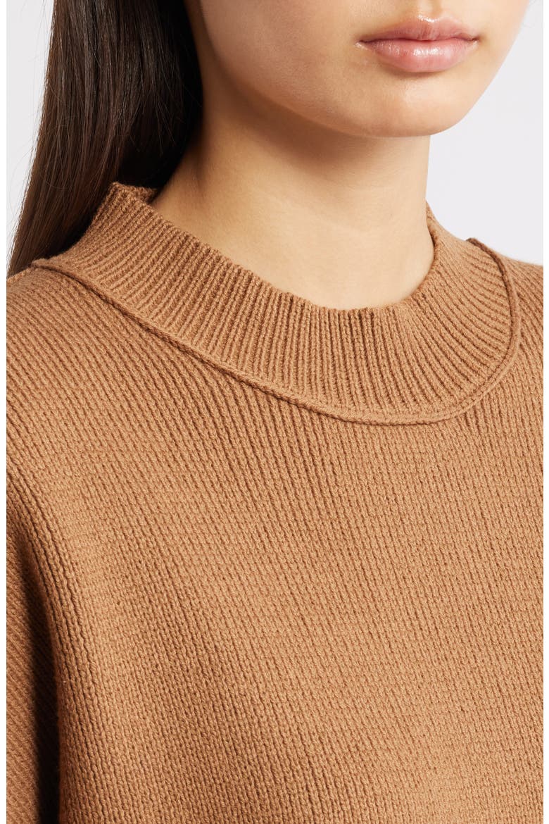 Oversize Rib Sweater, Alternate, color, MOCHA