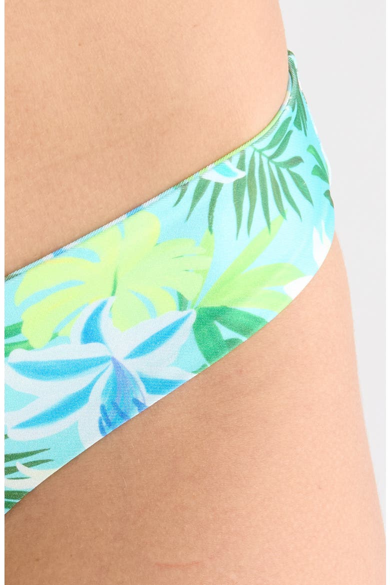 Dipped Cheeky Bikini Bottoms, Alternate, color, LIMONCELLO LAGOON