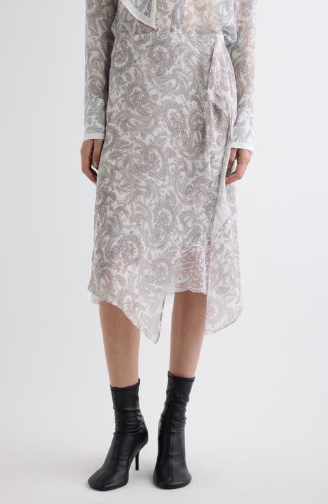 Inouka Paisley Silk Skirt