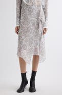 Acne Studios Inouka Paisley Silk Skirt