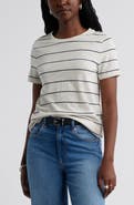 Caslon® Cotton Blend Crewneck T-Shirt