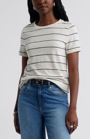 Caslon® Cotton Blend Crewneck T-Shirt