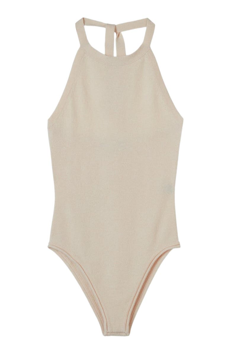 GOBI Mongolian Cashmere Tube Neck Bodysuit, Alternate, color, 