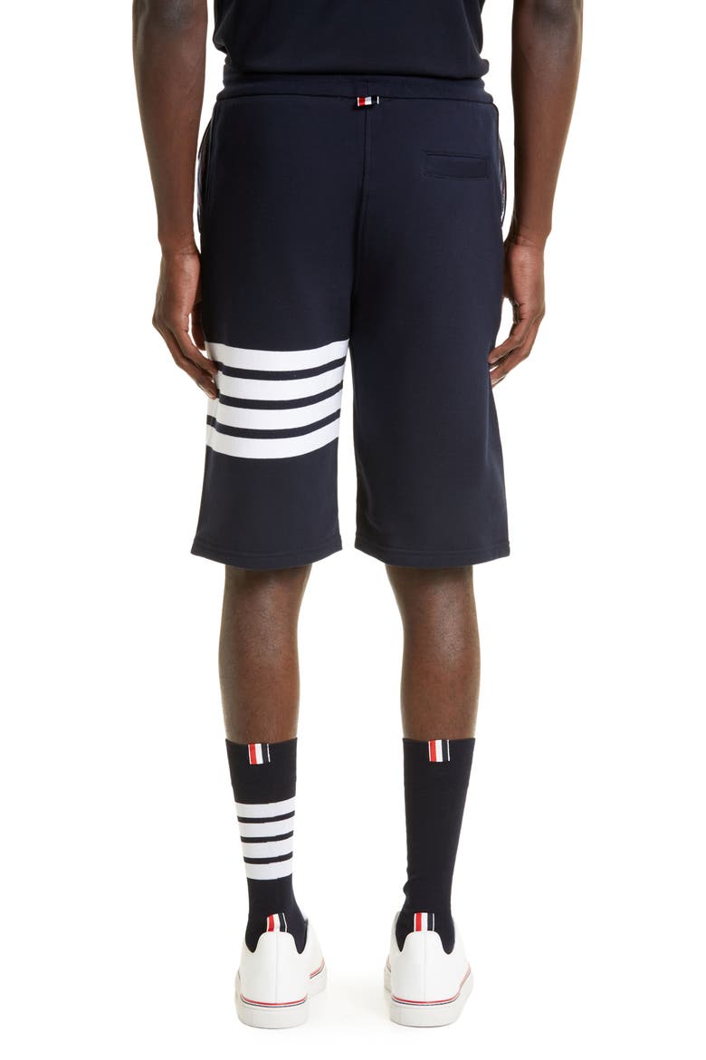 Four Bar Sweat Shorts, Alternate, color, 461 - NAVY