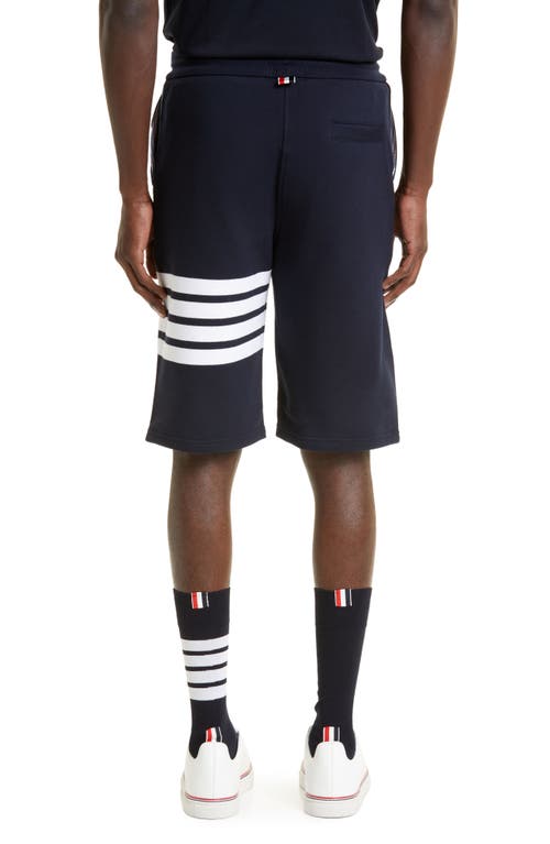 Thom Browne Four Bar Sweat Shorts In White