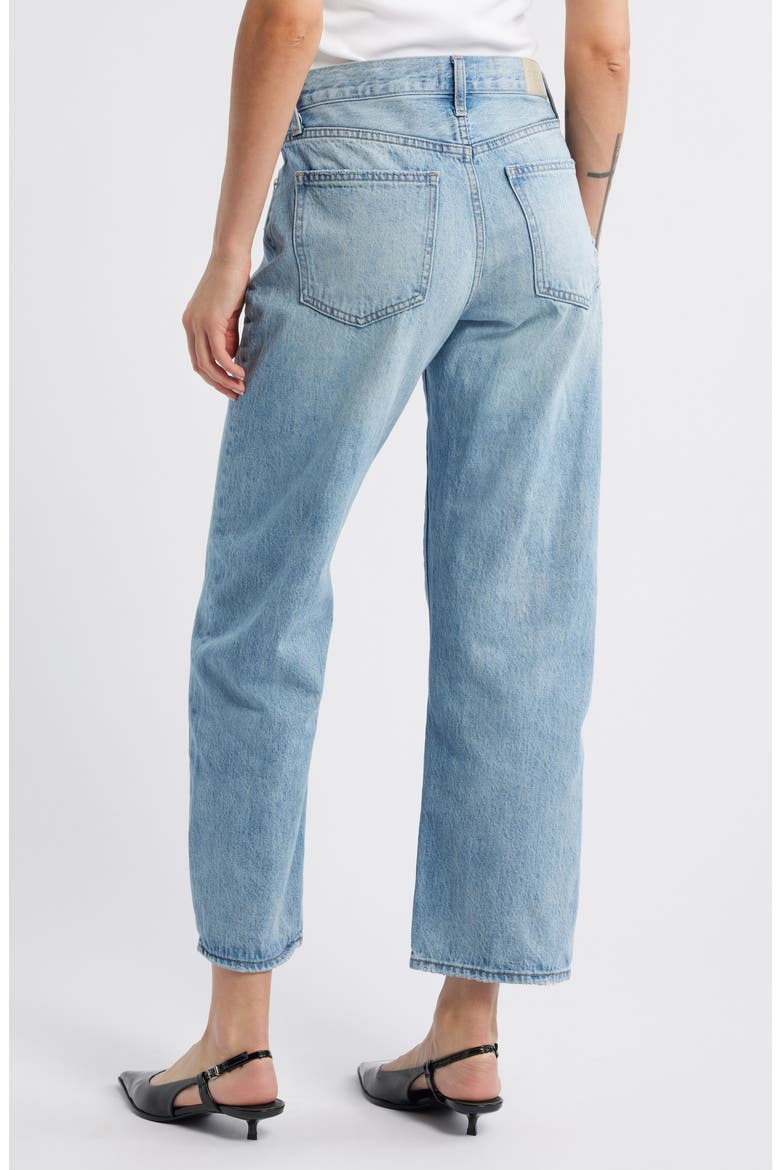 Lexi Distressed Crop Barrel Jeans, Alternate, color, BOWIE