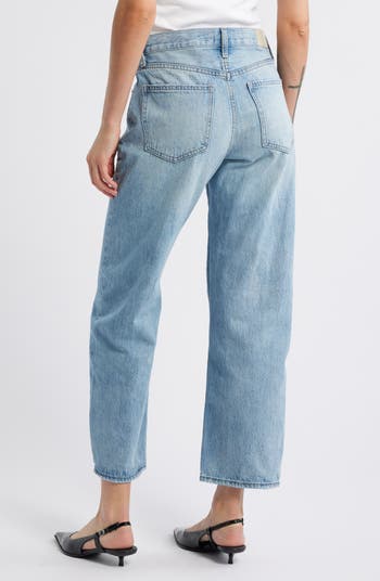 Lexi Distressed Ankle Wide Leg Jeans