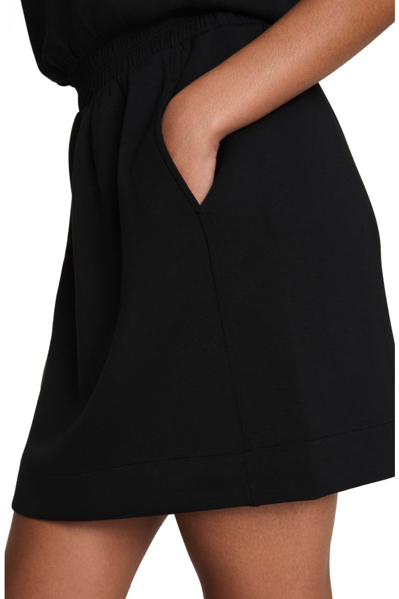 Crewneck Sweatshirt Dress, Alternate, color, VERY BLACK