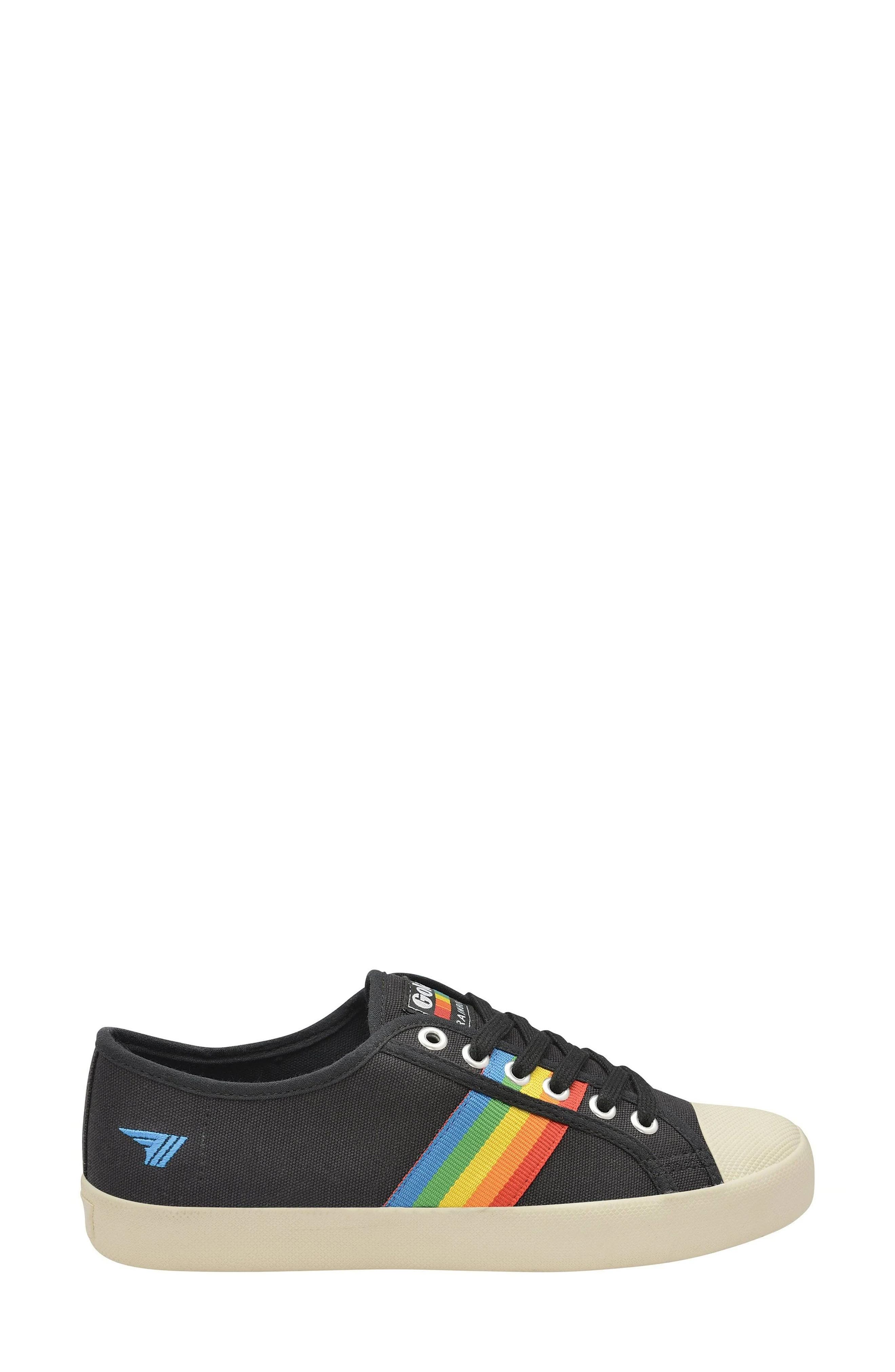 Gola Coaster Rainbow Striped Sneaker, Alternate, color, 