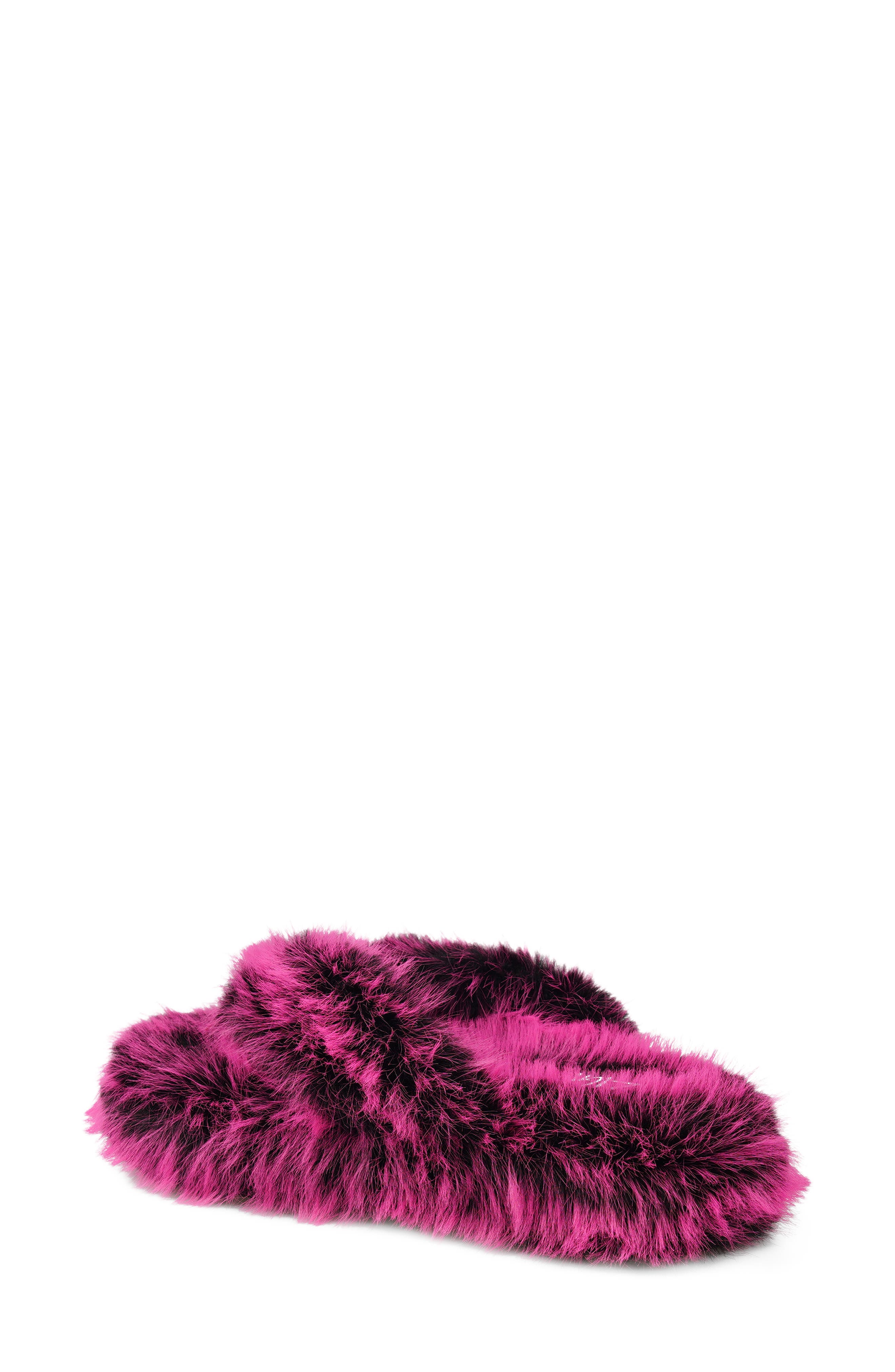 ZIGI Whimzy Faux Fur Slipper, Alternate, color, Fuchsia Faux