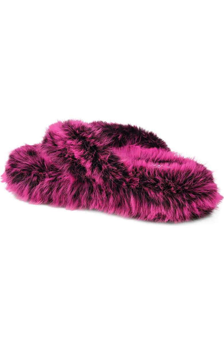 ZIGI Whimzy Faux Fur Slipper, Alternate, color, Fuchsia Faux