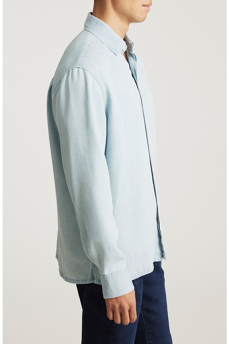 Button-Up Shirt, Alternate, color, INDIGO