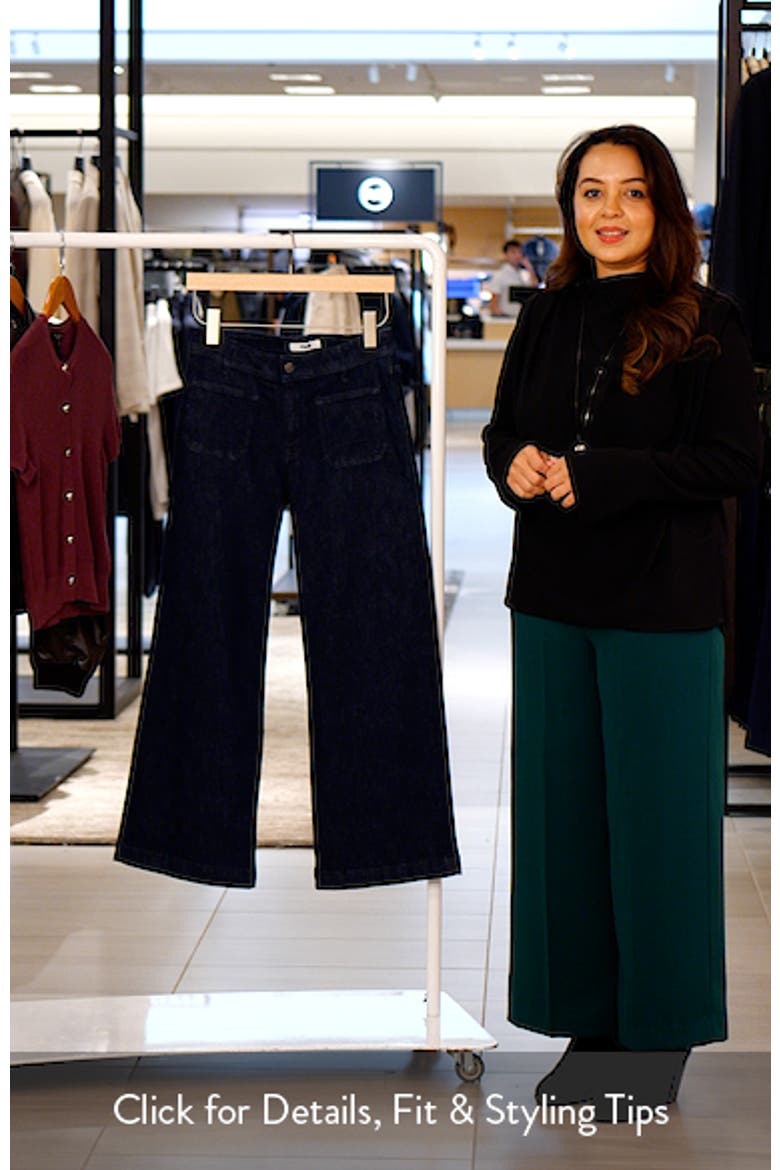 Paloma Marine Patch Pocket High Waist Wide Leg Jeans video