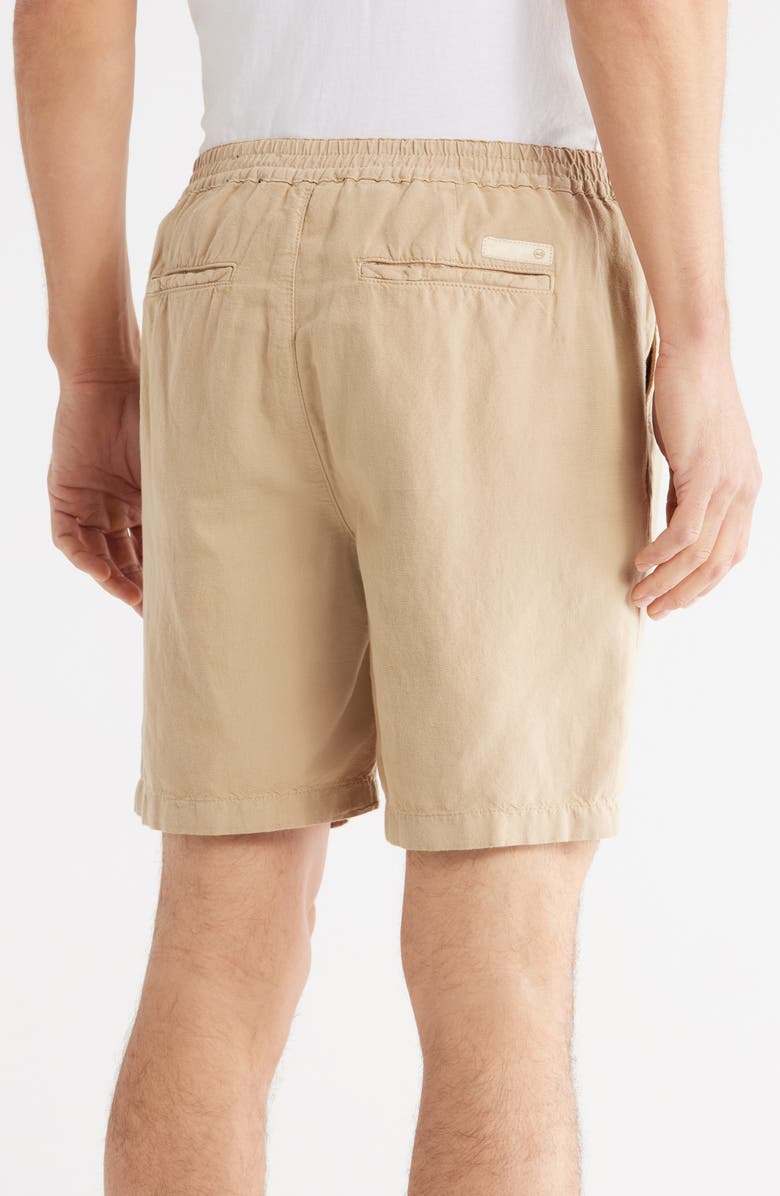 AG Paxton Linen & Cotton Shorts, Alternate, color, Ravine Beige