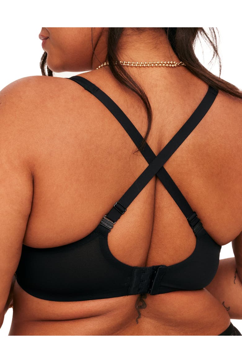 Ivy Unlined Triangle Bra, Alternate, color, Black