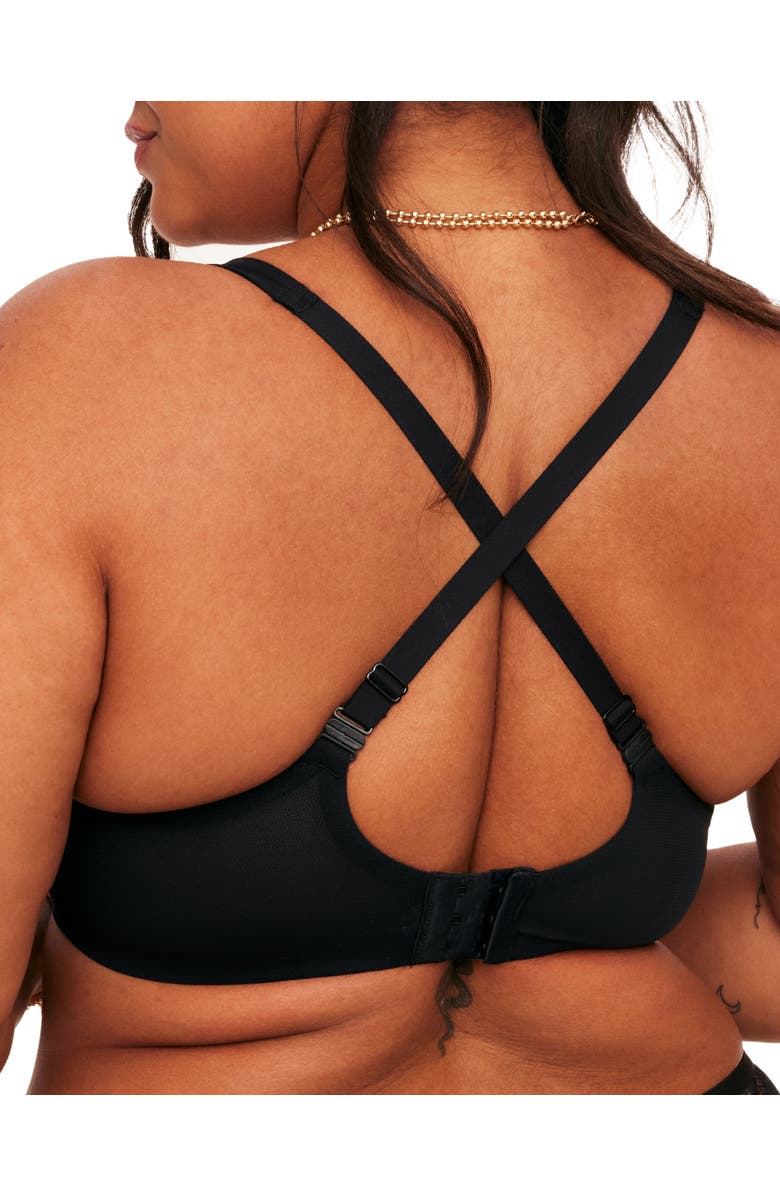 Adore Me Ivy Unlined Triangle Bra, Alternate, color, Black