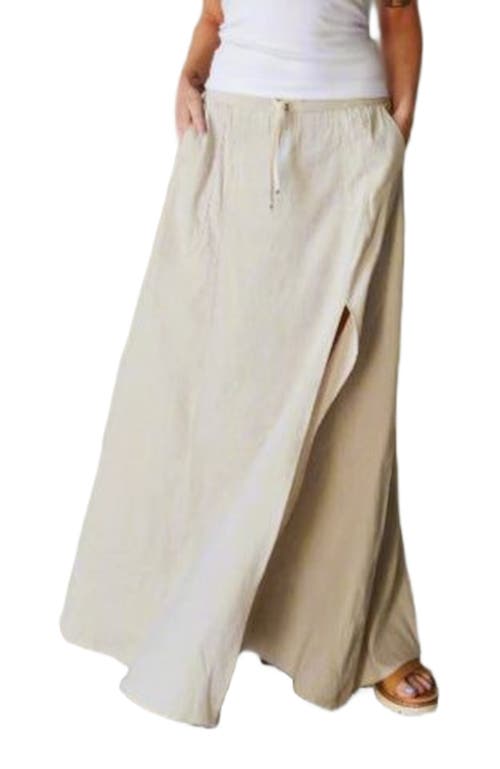 Leisure Lab Sunset Flow Skirt In Oatmeal