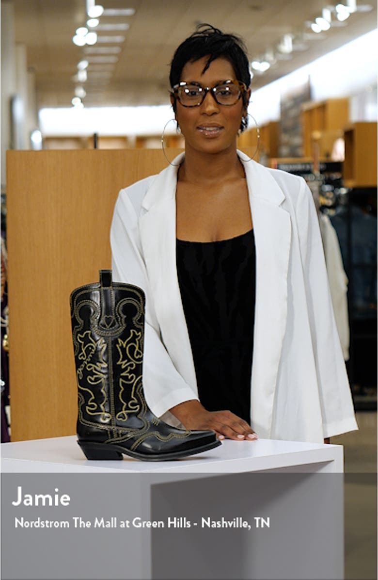 Embroidered Western Boot, sales video thumbnail