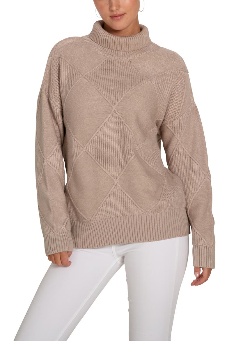 The Academy Turtleneck Jumper, Alternate, color, Oat