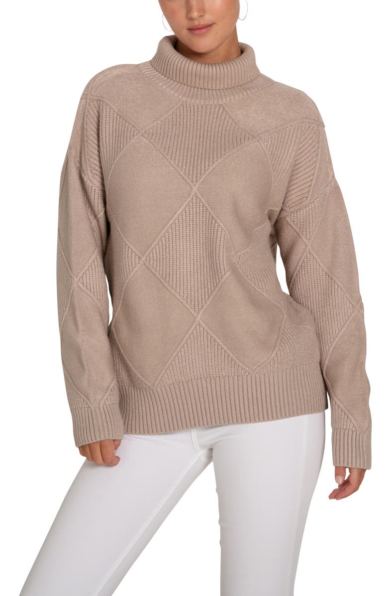 Belle & Bloom The Academy Turtleneck Jumper, Alternate, color, Oat