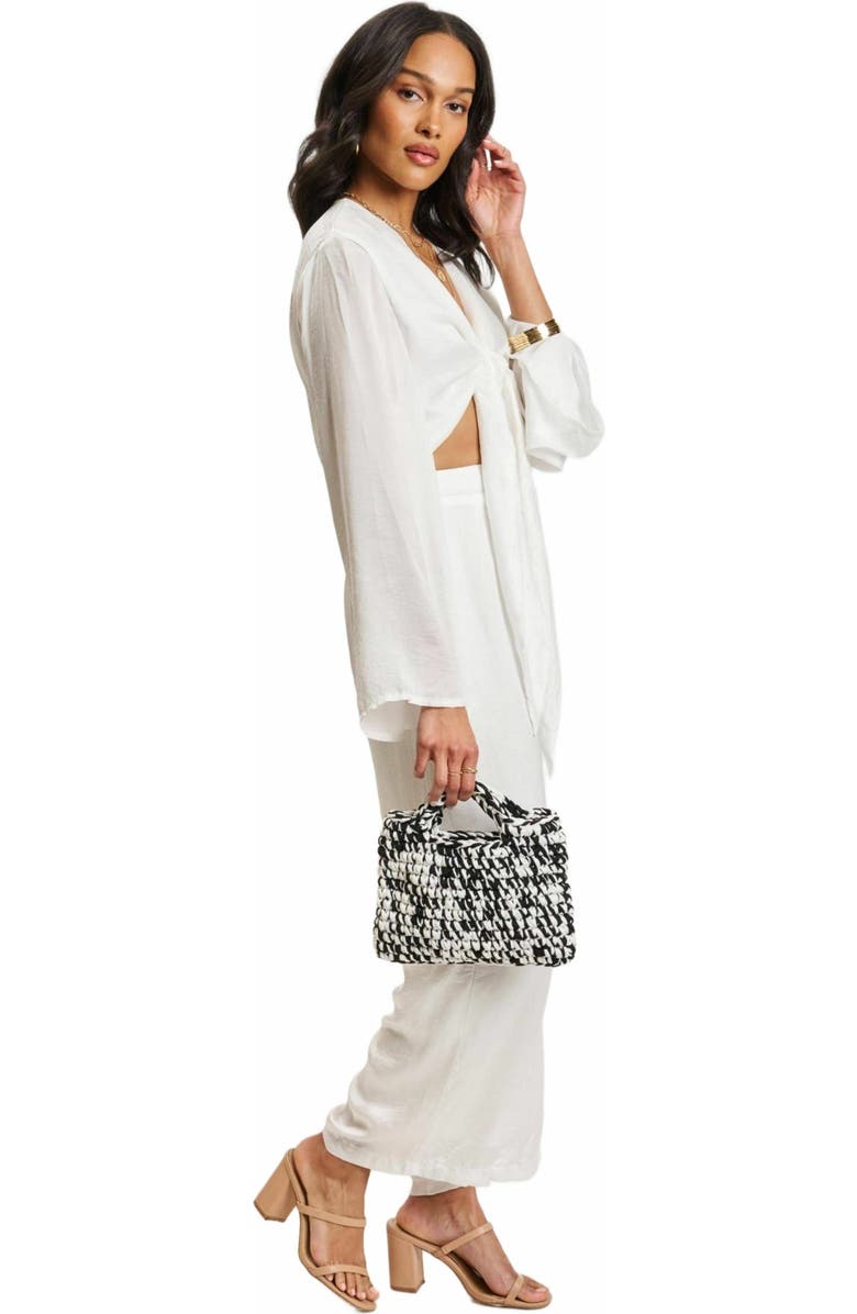 MODA LUXE Nya Tote, Alternate, color, Black Ivory