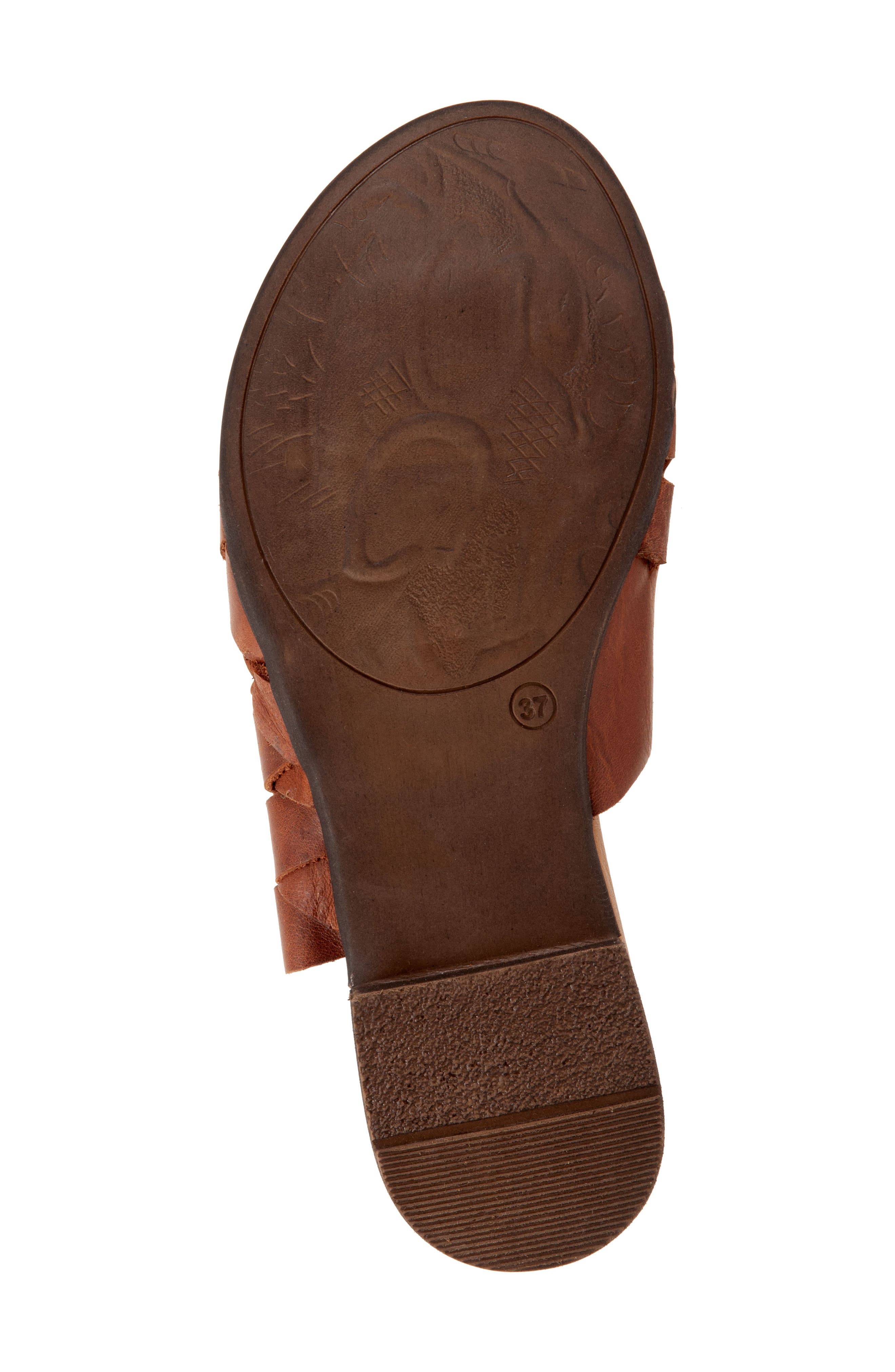 Tory Woven Slide Sandal, Alternate, color, TAN LEATHER