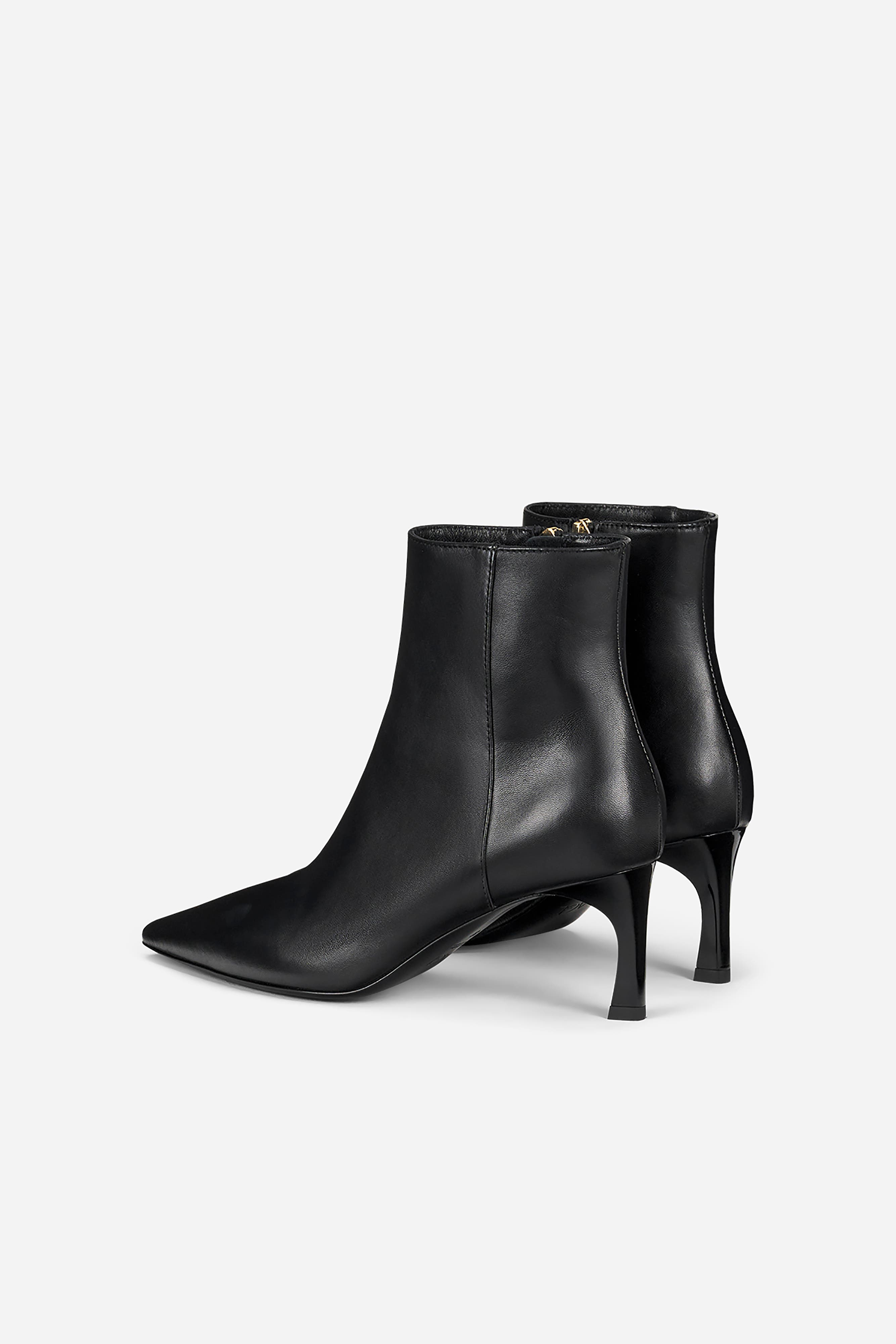 AGL Taylor Heeled Ankle Boot in Nappa Leather, Alternate, color, Black