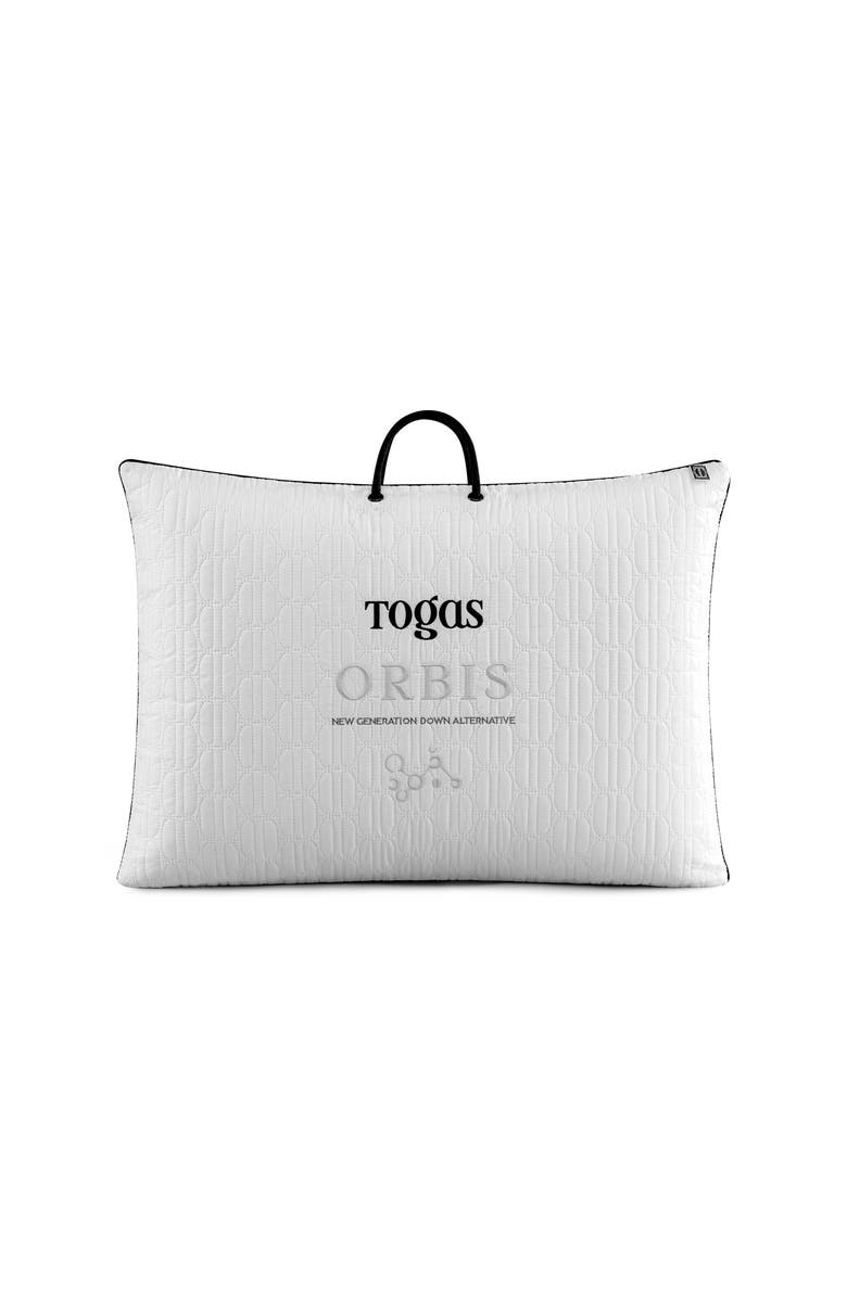 Togas Orbis siliconized 3D microfiber pillow, Alternate, color, White