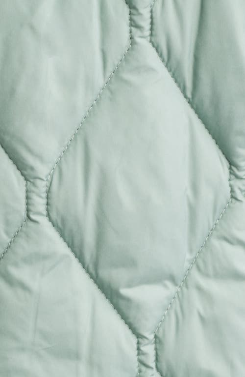 Bernardo Ashbury Diamond Quilted Hooded Liner Jacket In Blue