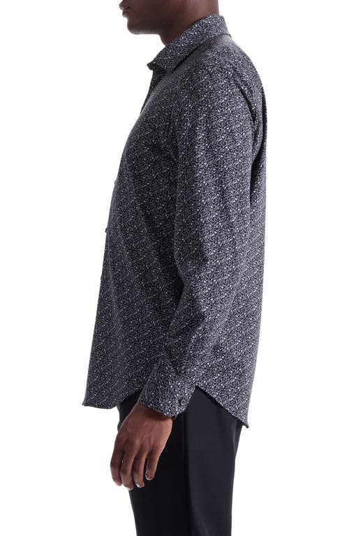 Bugatchi James Ooohcotton® Music Print Button-up Shirt In Multi