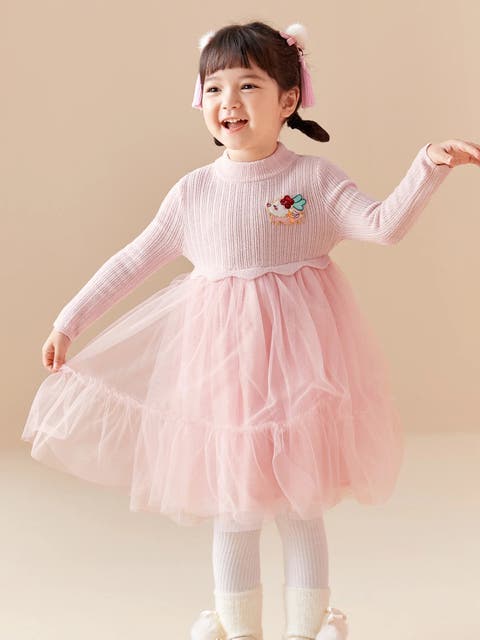 Fairy Whirl Knit Tulle Dress