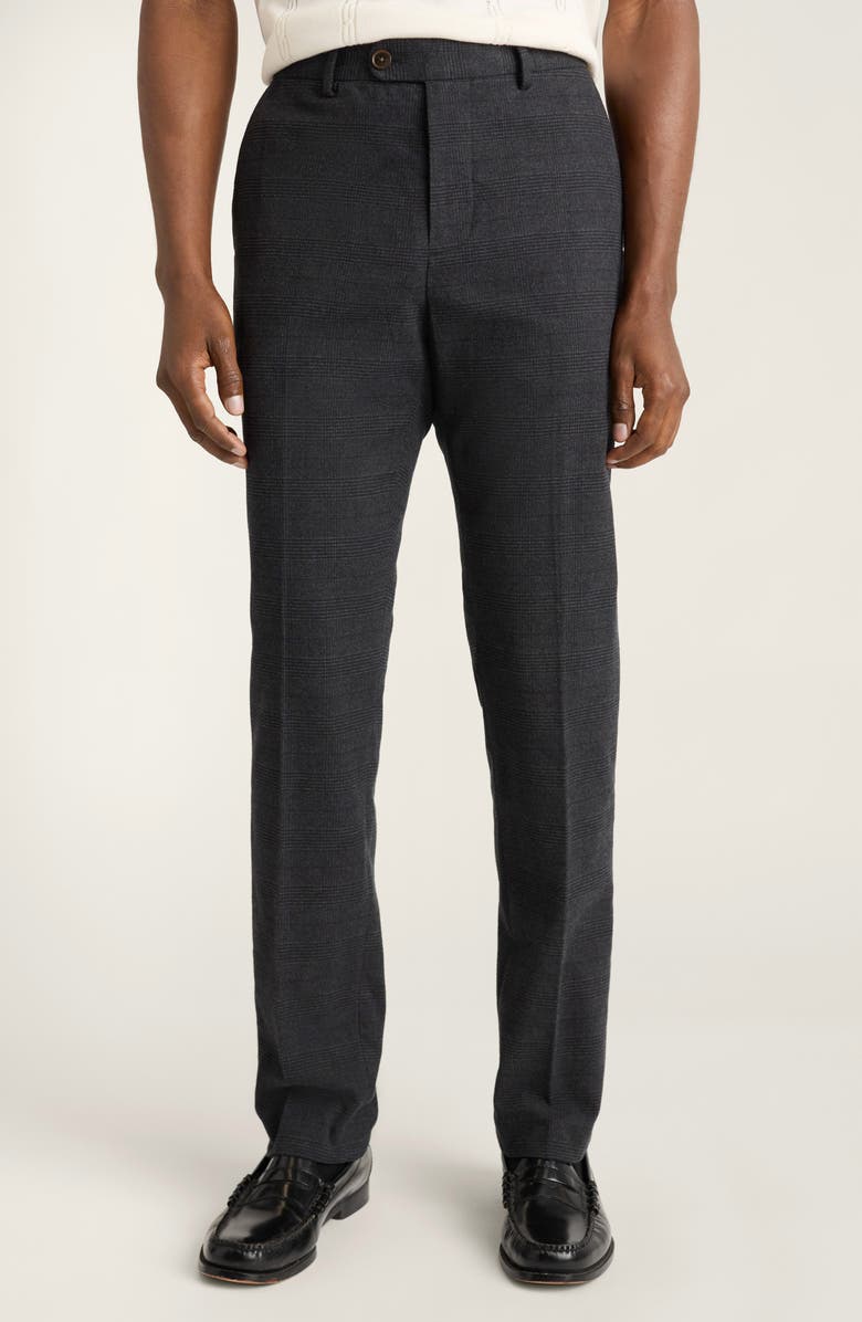 Bonobos Primo Slim Fit Glen Plaid Chinos, Main, color, Navy Glen Plaid